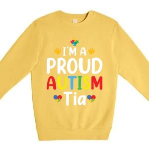 IM A Proud Autism Tia Gift Premium Crewneck Sweatshirt