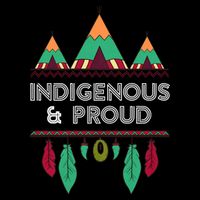 Indigenous and Proud Native Pride Indigenous People Drawstring Bag