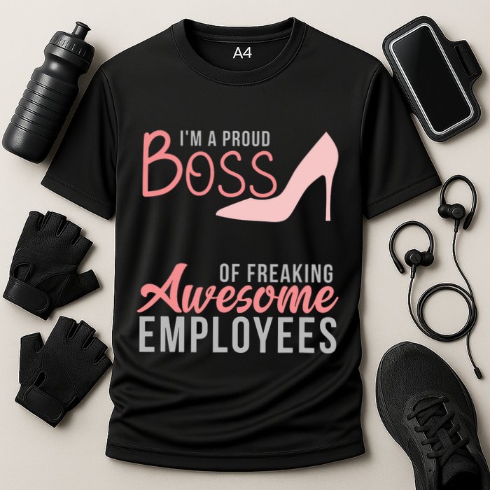 Im A Proud Boss Of Freaking Awesome Employees Cooling Performance Crew T-Shirt