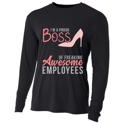 Im A Proud Boss Of Freaking Awesome Employees Cooling Performance Long Sleeve Crew