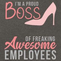 Im A Proud Boss Of Freaking Awesome Employees Cotton Canvas Backpack