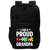 I'm A Proud Autism Grandpa Autism Awareness Gift Impact Tech Backpack