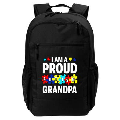 I'm A Proud Autism Grandpa Autism Awareness Gift Backpack