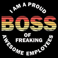 I'm A Proud Boss Of Freaking Awesome Employees Boss Day Sustainable Bucket Hat