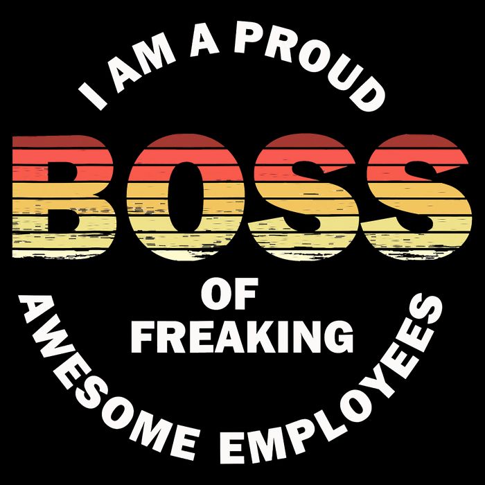 I'm A Proud Boss Of Freaking Awesome Employees Boss Day Sustainable Bucket Hat