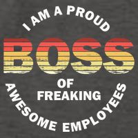 I'm A Proud Boss Of Freaking Awesome Employees Boss Day Vector Backpack