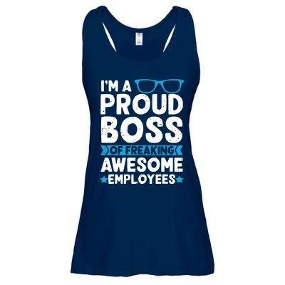 Im A Proud Boss Of Freaking Awesome Employees Boss Day Ladies Essential Flowy Tank