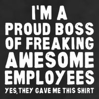 Im A Proud Boss Of Freaking Awesome Employees Adult Drive Performance Visor