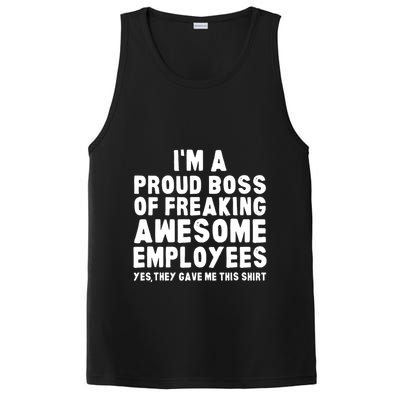 Im A Proud Boss Of Freaking Awesome Employees PosiCharge Competitor Tank