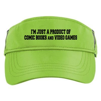 IM A Product Of Comics And Video Games Joke Humor Graphic Gift Adult Drive Performance Visor