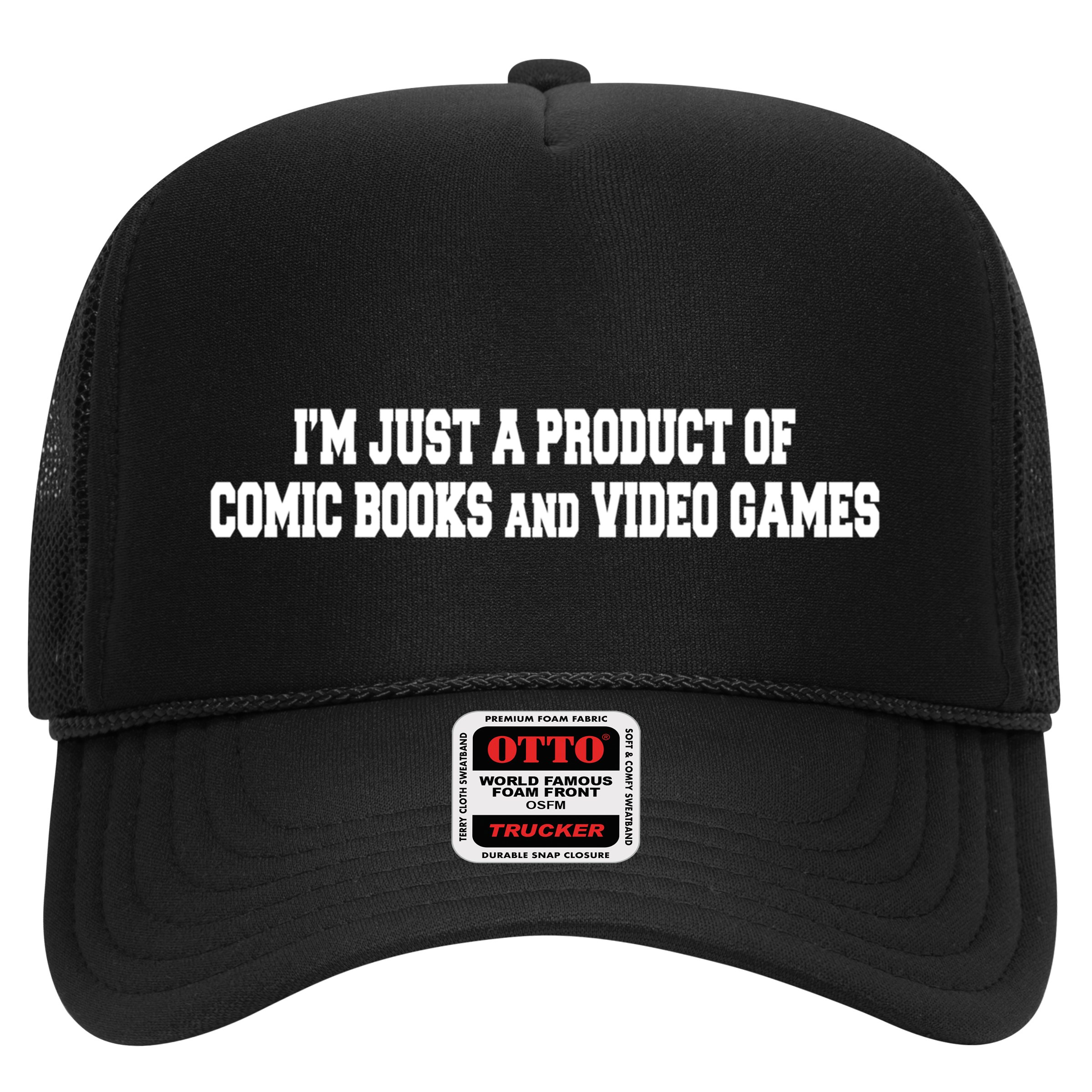 IM A Product Of Comics And Video Games Joke Humor Graphic Gift Hat