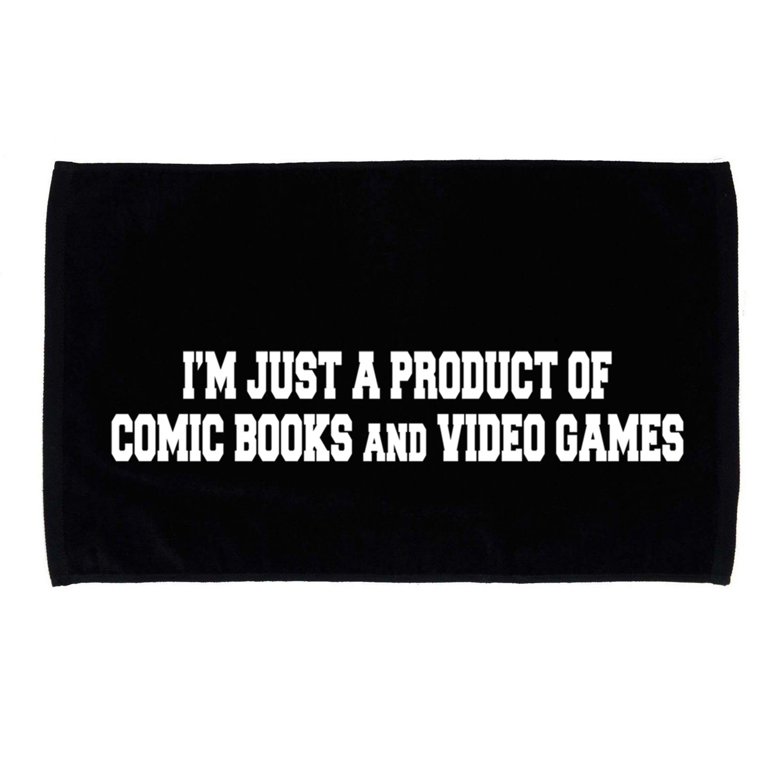 IM A Product Of Comics And Video Games Joke Humor Graphic Gift Microfiber Hand Towel