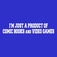 IM A Product Of Comics And Video Games Joke Humor Graphic Gift Women's V-Neck T-Shirt