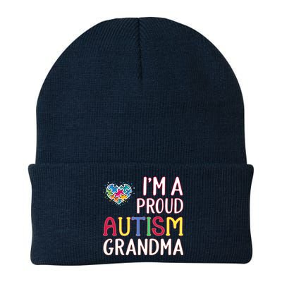 IM A Proud Autism Grandma Awareness Gift Knit Cap Winter Beanie