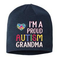 IM A Proud Autism Grandma Awareness Gift Sustainable Beanie