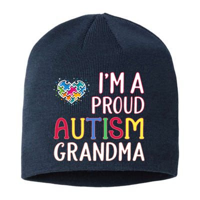 IM A Proud Autism Grandma Awareness Gift Sustainable Beanie