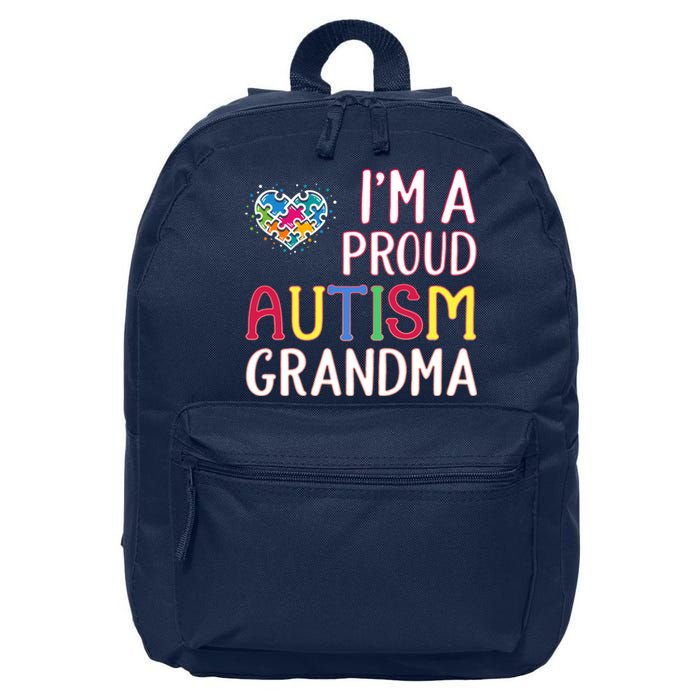 IM A Proud Autism Grandma Awareness Gift 16 in Basic Backpack