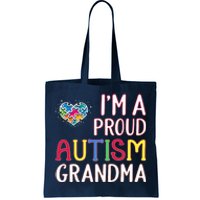 IM A Proud Autism Grandma Awareness Gift Tote Bag