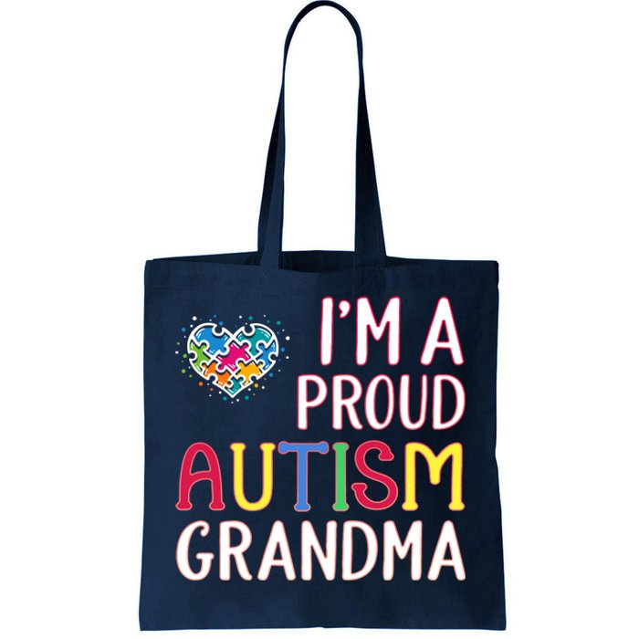 IM A Proud Autism Grandma Awareness Gift Tote Bag