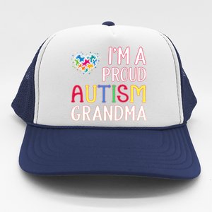 IM A Proud Autism Grandma Awareness Gift Trucker Hat