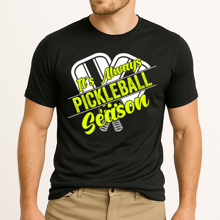 It's Always Pickleball Season Pickleball Paddle Gifts Cooling Performance Crew T-Shirt