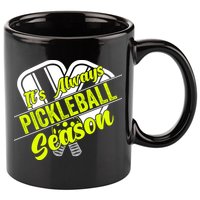 It's Always Pickleball Season Pickleball Paddle Gifts 11oz C Handle Ceramic Mug