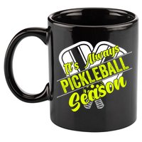It's Always Pickleball Season Pickleball Paddle Gifts 11oz C Handle Ceramic Mug