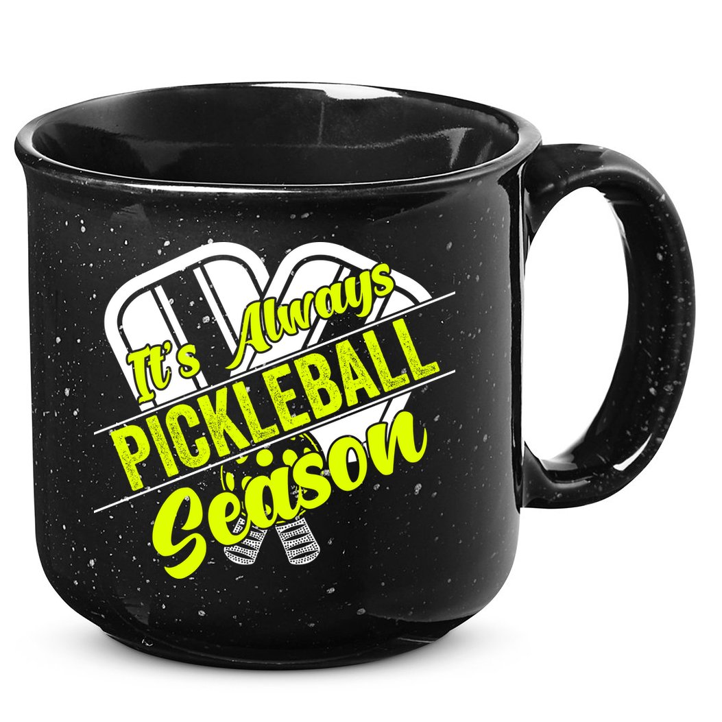 It's Always Pickleball Season Pickleball Paddle Gifts 15oz Campfire Ceramic Mug