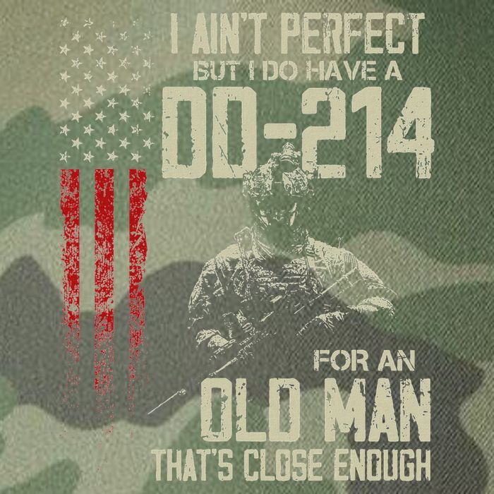 I AinT Perfect But I Do Have A Dd 214 For An Old Man Legacy Tie Dye Trucker Hat