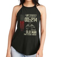 I AinT Perfect But I Do Have A Dd 214 For An Old Man Women's Perfect Tri Rocker Tank