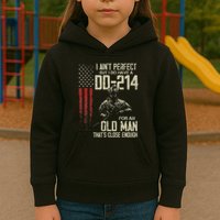 I AinT Perfect But I Do Have A Dd 214 For An Old Man Kids Hoodie