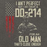 I AinT Perfect But I Do Have A Dd 214 For An Old Man Cotton Canvas Backpack