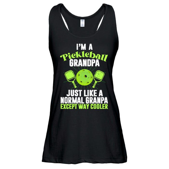 I'm A Pickleball Grandpa Just Like A Normal Grandpa Except Way Cooler Ladies Essential Flowy Tank