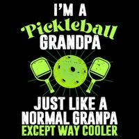 I'm A Pickleball Grandpa Just Like A Normal Grandpa Except Way Cooler Wool Snapback Cap