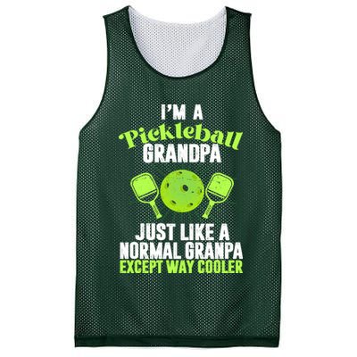 I'm A Pickleball Grandpa Just Like A Normal Grandpa Except Way Cooler Mesh Reversible Basketball Jersey Tank