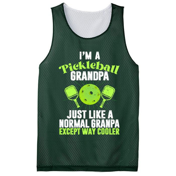 I'm A Pickleball Grandpa Just Like A Normal Grandpa Except Way Cooler Mesh Reversible Basketball Jersey Tank