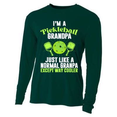 I'm A Pickleball Grandpa Just Like A Normal Grandpa Except Way Cooler Cooling Performance Long Sleeve Crew