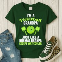 I'm A Pickleball Grandpa Just Like A Normal Grandpa Except Way Cooler Womens T-Shirt
