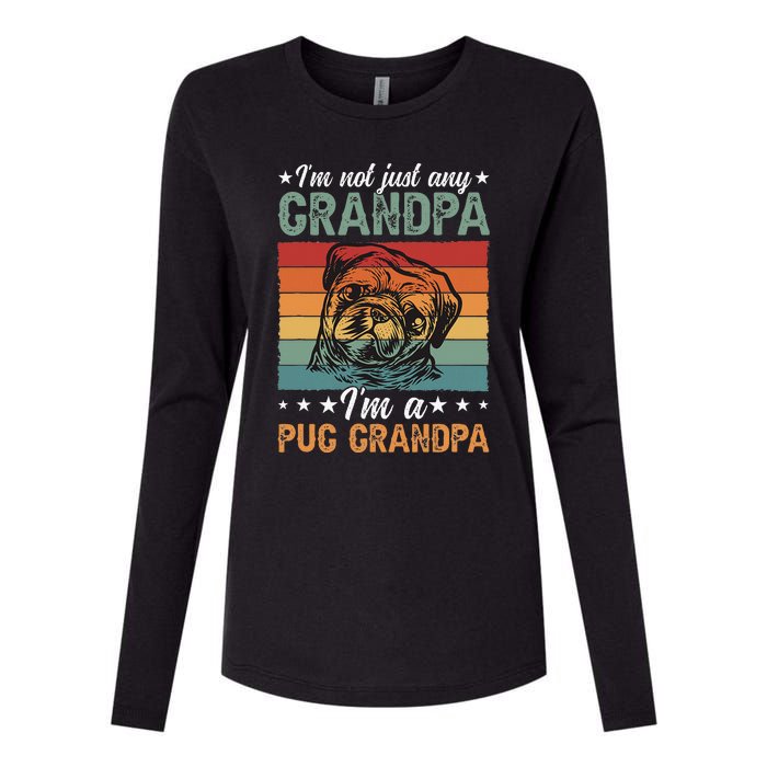 IM A Pug Grandpa Of A Pug Grandfather Womens Cotton Relaxed Long Sleeve T-Shirt