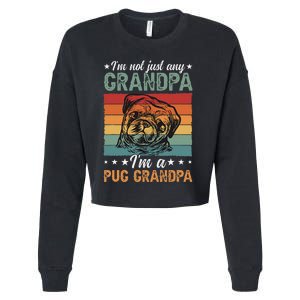 IM A Pug Grandpa Of A Pug Grandfather Cropped Pullover Crew