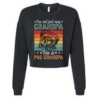 IM A Pug Grandpa Of A Pug Grandfather Cropped Pullover Crew