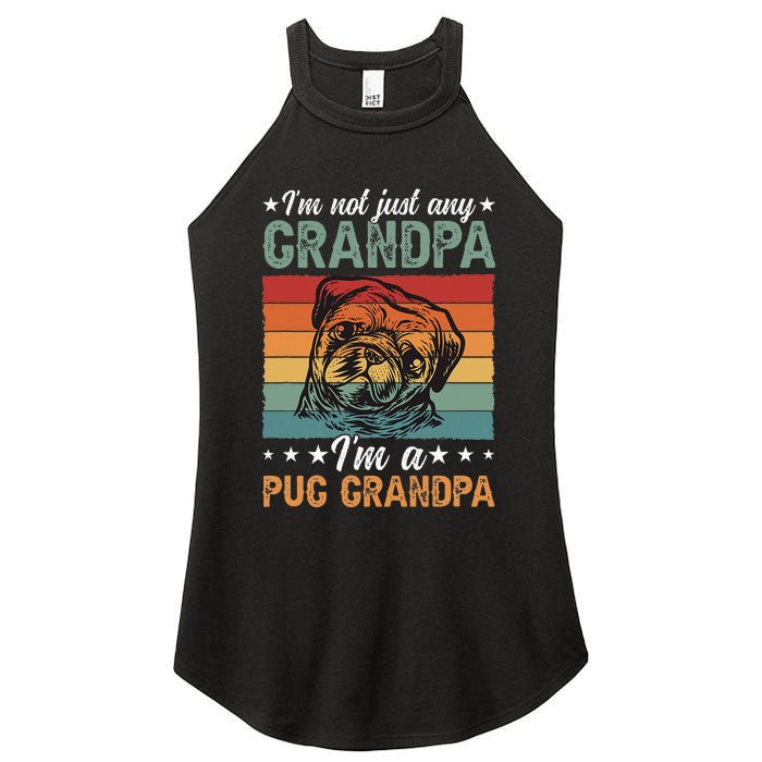 IM A Pug Grandpa Of A Pug Grandfather Women's Perfect Tri Rocker Tank