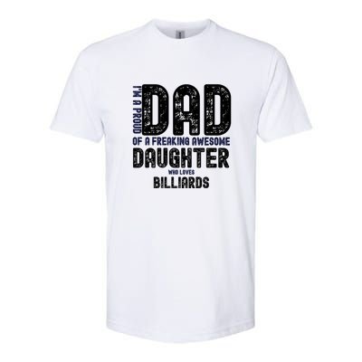 I'm A Proud Dad Of A Freaking Awesome Billiards Dad Gift Father's Day Softstyle® CVC T-Shirt