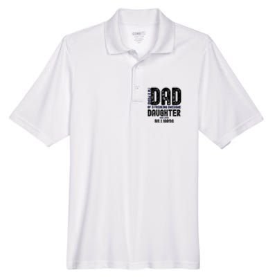 I'm A Proud Dad Of A Freaking Awesome Billiards Dad Gift Father's Day Men's Origin Performance Piqué Polo