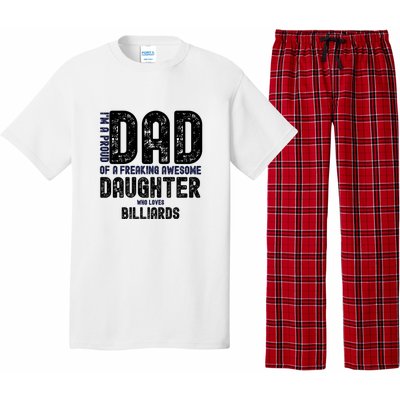 I'm A Proud Dad Of A Freaking Awesome Billiards Dad Gift Father's Day Pajama Set