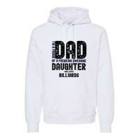 I'm A Proud Dad Of A Freaking Awesome Billiards Dad Gift Father's Day Premium Hoodie