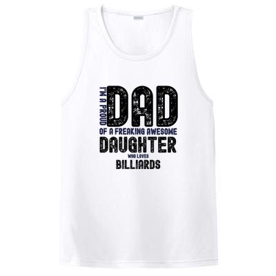 I'm A Proud Dad Of A Freaking Awesome Billiards Dad Gift Father's Day PosiCharge Competitor Tank