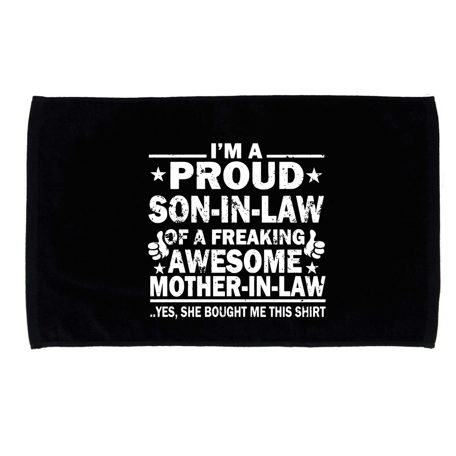 IM A Proud Son In Law Of A Freaking Awesome Mother Microfiber Hand Towel