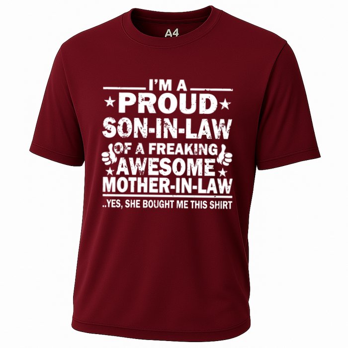 IM A Proud Son In Law Of A Freaking Awesome Mother Cooling Performance Crew T-Shirt
