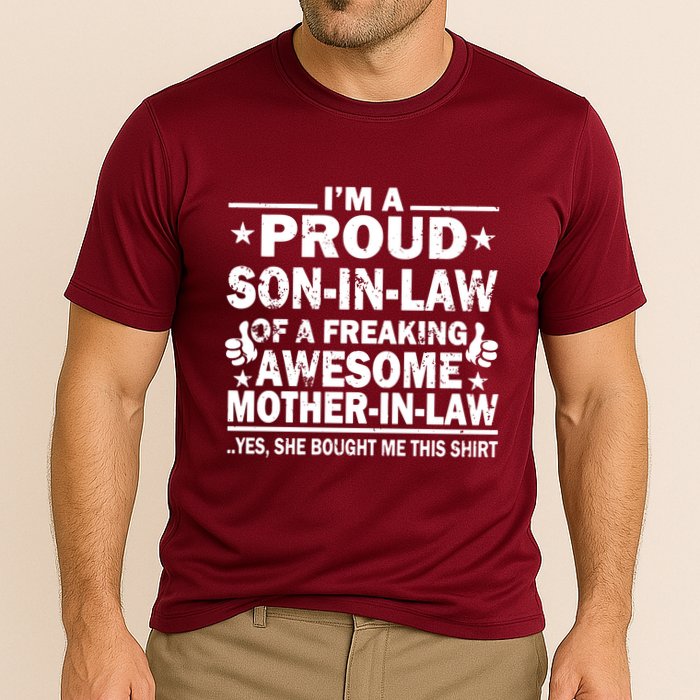 IM A Proud Son In Law Of A Freaking Awesome Mother Cooling Performance Crew T-Shirt